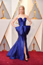 <p><i>Big Little Lies</i> actress Nicole Kidman rocked a royal blue dress with an oversized bow for Hollywood’s biggest night. (Photo: Getty Images) </p>