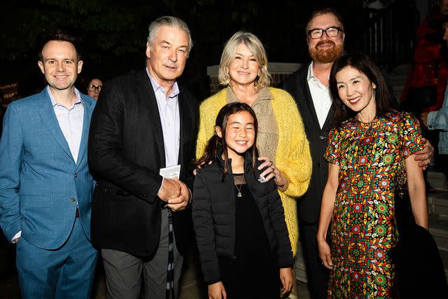 <p>Jessica Dalene/Shutterstock for HIFF </p> Trevor Smith, Alec Baldwin, Maddie Cutler, Martha Stewart, RJ Cutler, Jane Cutler