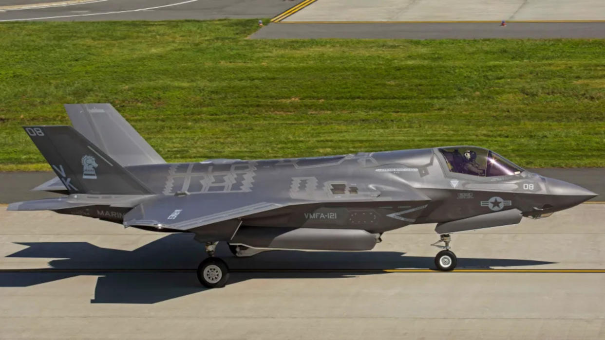 A U.S. Marine Corps F-35B stealth fighter appears to have encountered some kind of problem at Marine Corps Air Station Iwakuni in Japan, forcing an emergency egress by the pilot.