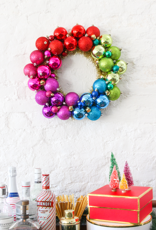 Colorful Ornament Wreath