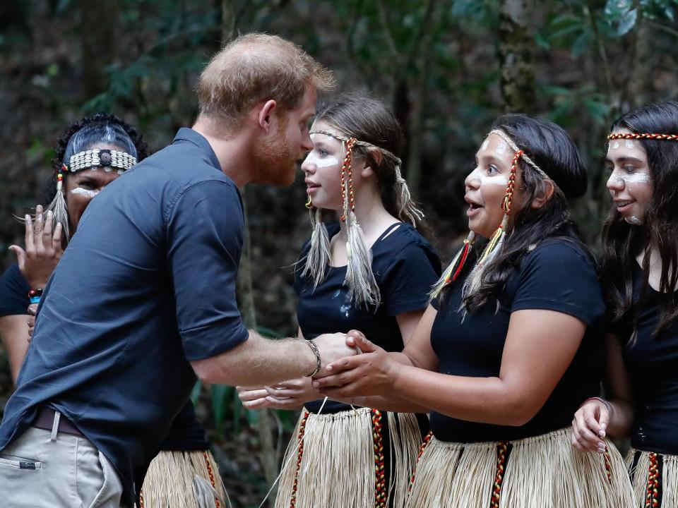 A starstruck young woman meets Prince Harry in Australia