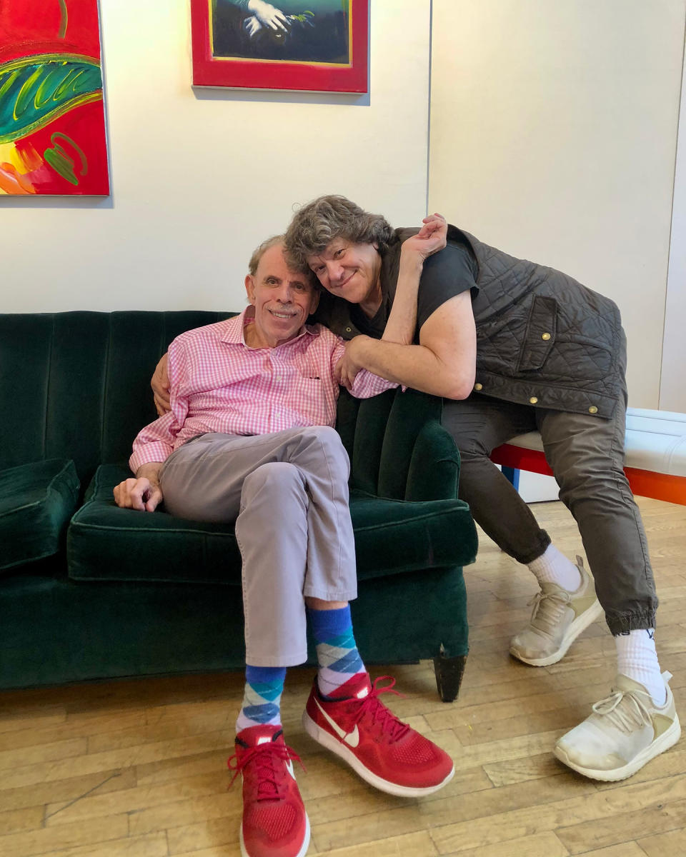 Peter Max and Michael Lang in 2019. - Credit: Courtesy of Libra Max/ALP, Inc.