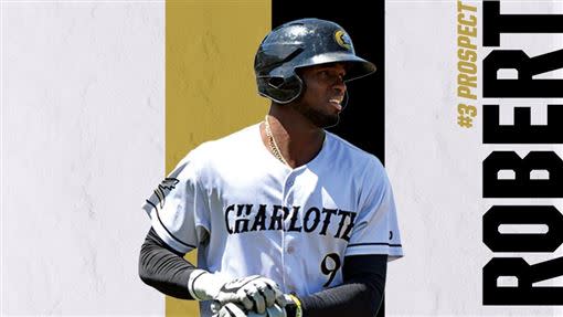 白襪外野手羅伯特（Luis Robert）是2020年百大新秀第3名。（圖／翻攝自Minor League Baseball推特）