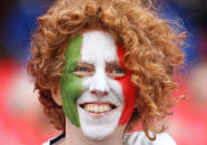 A fan of Italy looks on prior to the 2019 FIFA Women's World Cup France group C match between Australia and Italy at Stade du Hainaut on June 09, 2019 in Valenciennes, France. (Photo by Robert Cianflone/Getty Images)