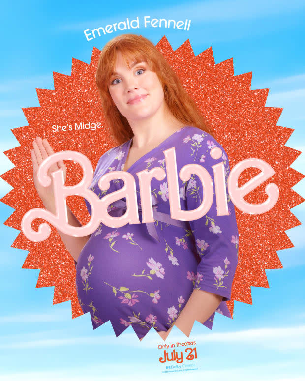 Emerald Fennell as Midge in "Barbie" movie<p>Warner Bros.</p>