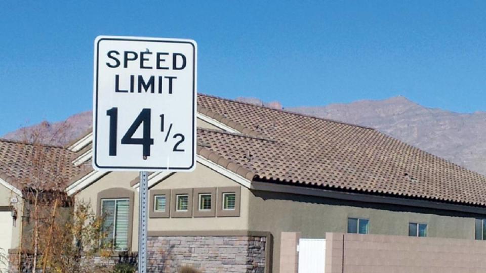 14 1/2 speed limit (Funny road signs )
