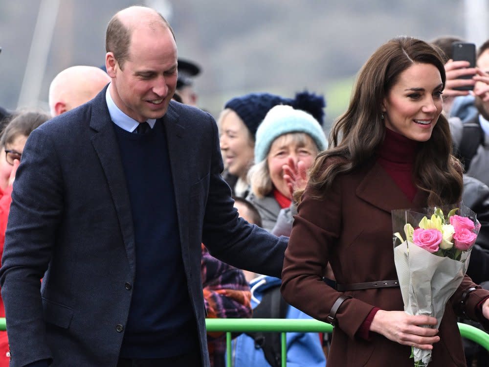 Prinz William und Prinzessin Kate während ihres Besuchs in Falmouth. (Bild: imago images/PA Images)