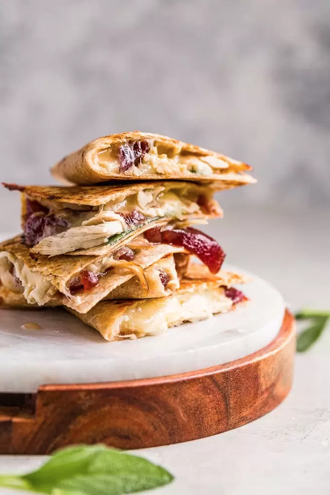 Thanksgiving Leftovers Quesadilla