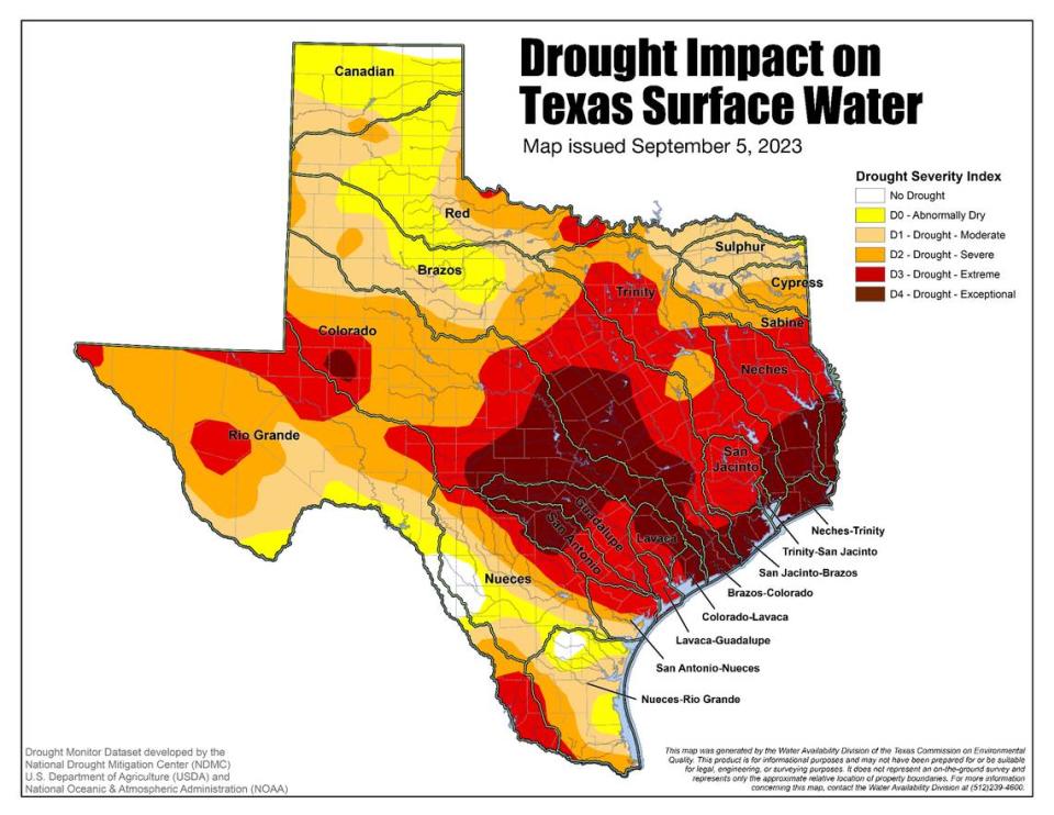 Drought’s impact on Texas surface water