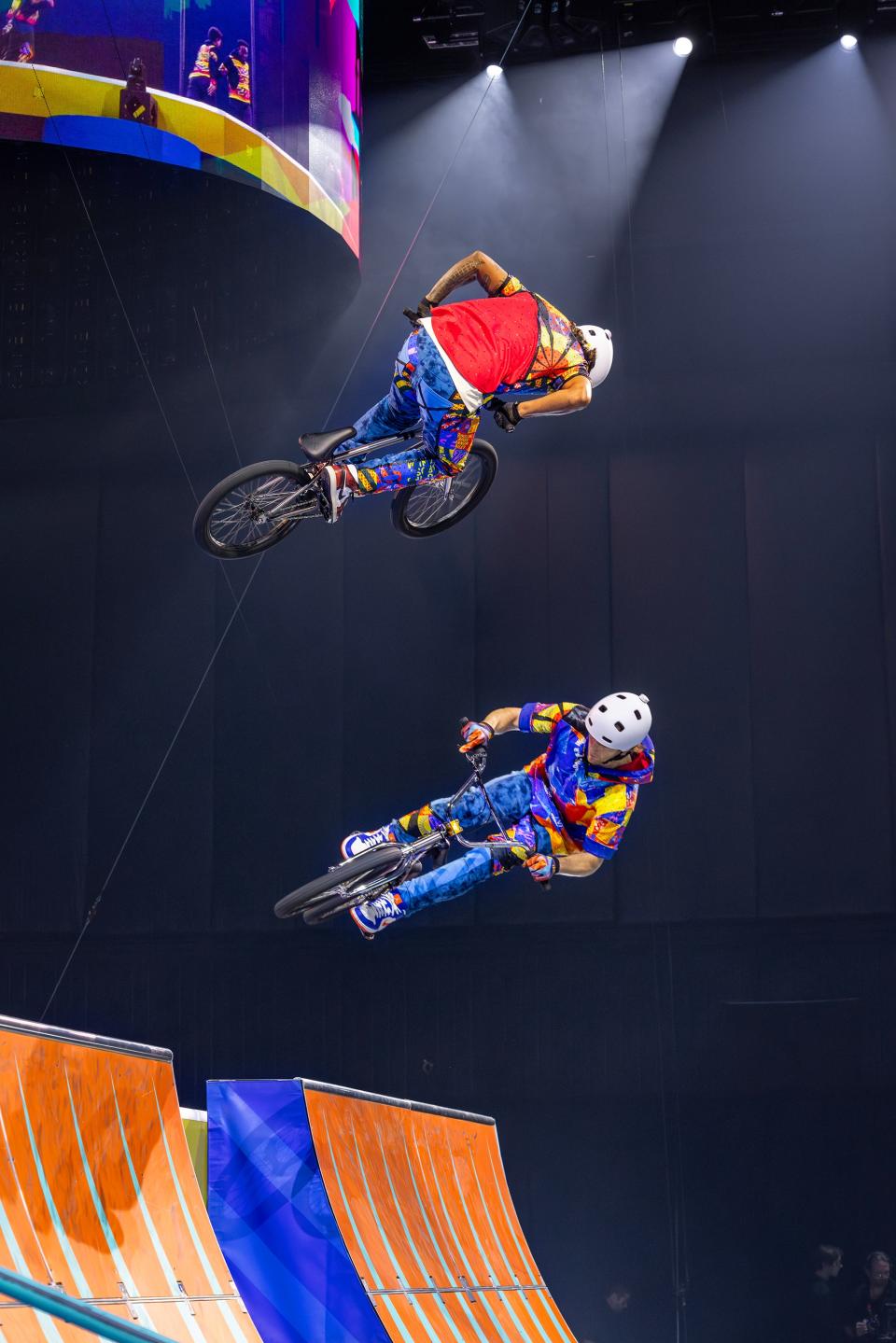 BMX riders are part of the new animal-free Ringling Bros. and Barnum & Bailey Circus.