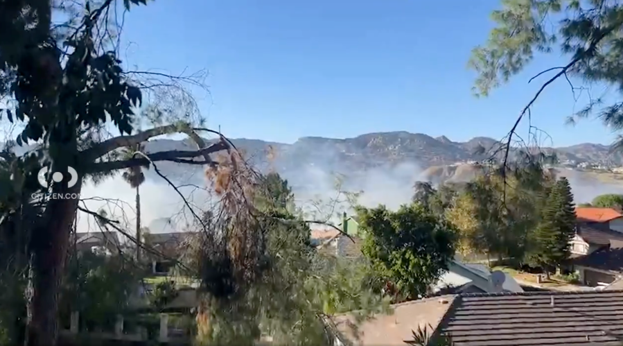 West Hills brush fire