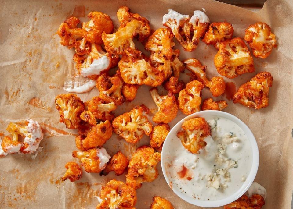 air fryer buffalo cauliflower