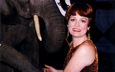 Dea with one of the circus' elephants - Credit:  Television Stills