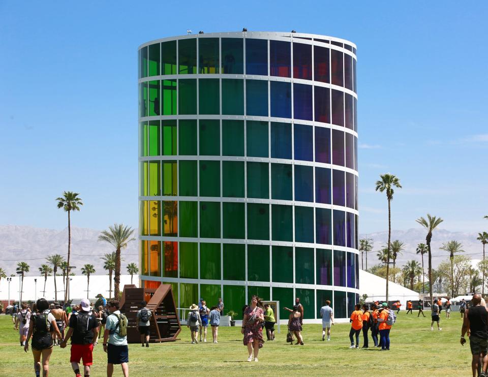 "Spectra" by NEWSUBSTANCE at the Coachella Valley Music and Arts Festival in Indio, Calif., on April 15, 2022.