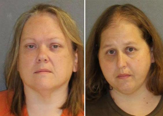 Melissa Hamilton and Susan Nelson are facing animal cruelty and child abuse charges. (City of Edgewater Police Department)