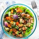 <p>This veggie-packed salad has plenty of protein and fiber, so you'll feel full and satisfied. Prep the ingredients ahead of time for an easy vegan lunch idea to pack for work. <a href="https://www.eatingwell.com/recipe/262094/citrus-lime-tofu-salad/" rel="nofollow noopener" target="_blank" data-ylk="slk:View Recipe" class="link ">View Recipe</a></p>