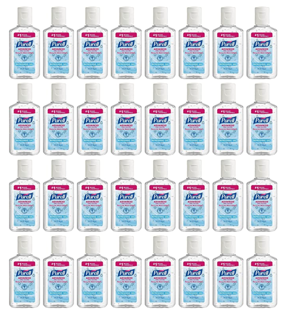 Purell Advanced Hand Sanitizer Refreshing Gel, 1 Fl Oz (24-Pack). (Photo: Amazon)