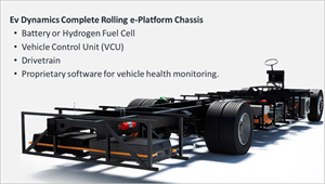 Ev Dynamics Complete Rolling e-Platform Chassis