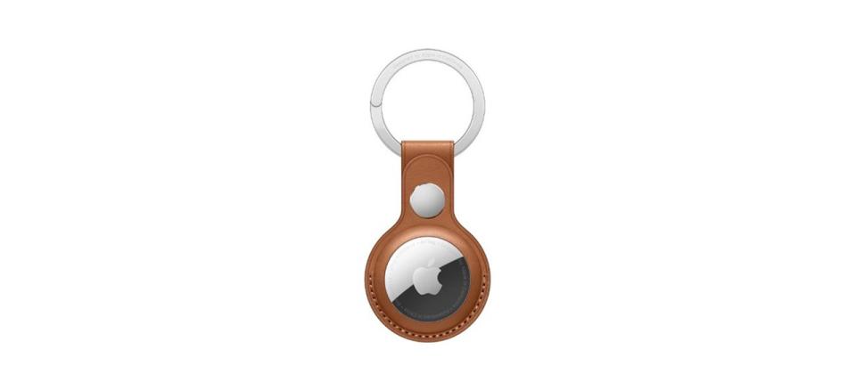 Best (One- or Two-Pack) Apple AirTag LEATHER Key Ring