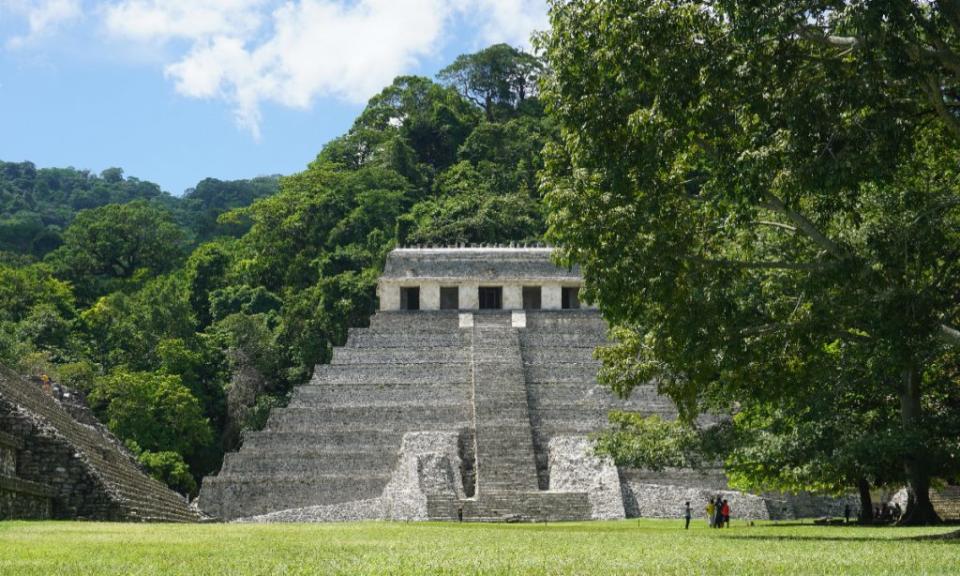 zona arqueológica de Palenque, Chiapas, historia