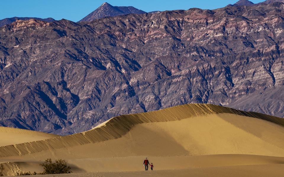 The Mesquite Flat Sand Dunes at Death Valley National Park 