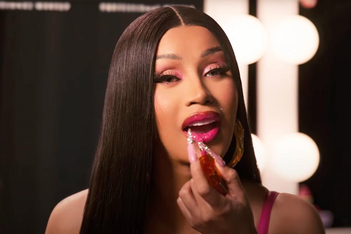 Cardi B Talks Working With NYX for the Super Bowl, Usher's Halftime  Performance and More, THR Video