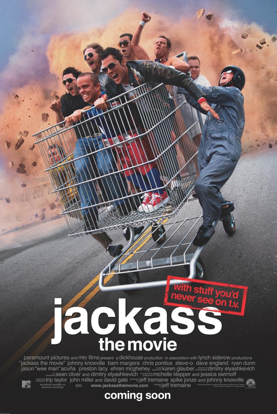 The poster for Jackass the movie
