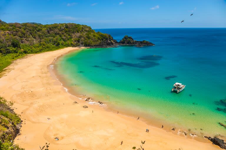 Una playa en el archipiélago Fernando de Noronha