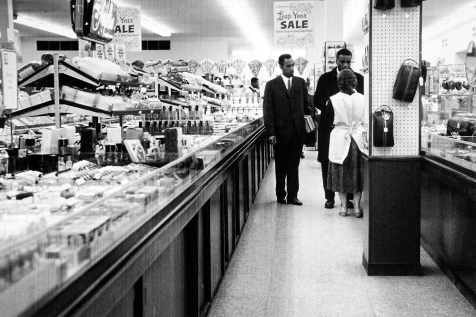 customers preparing for sit-in demonstration in Columbia, SC in the 1960s