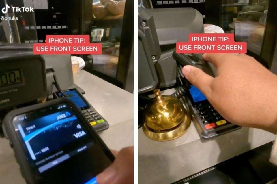 Woolworths shopper shares smartphone checkout hack. Source: TikTok/@pnuks