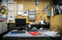 <p>The former printing presses of the Pittsburgh Post-Gazette newspaper. (Photo: Abandoned America/Caters News) </p>