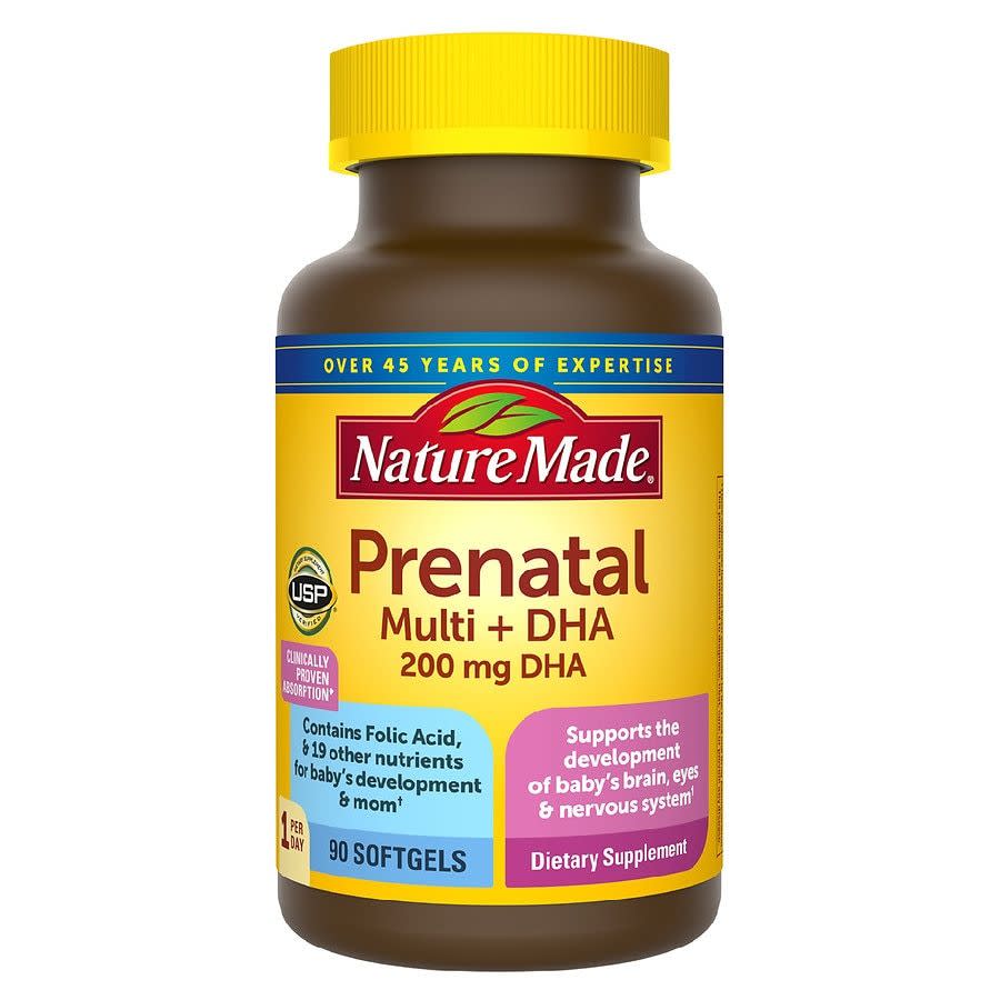 4) Nature Made Prenatal Multivitamin + DHA