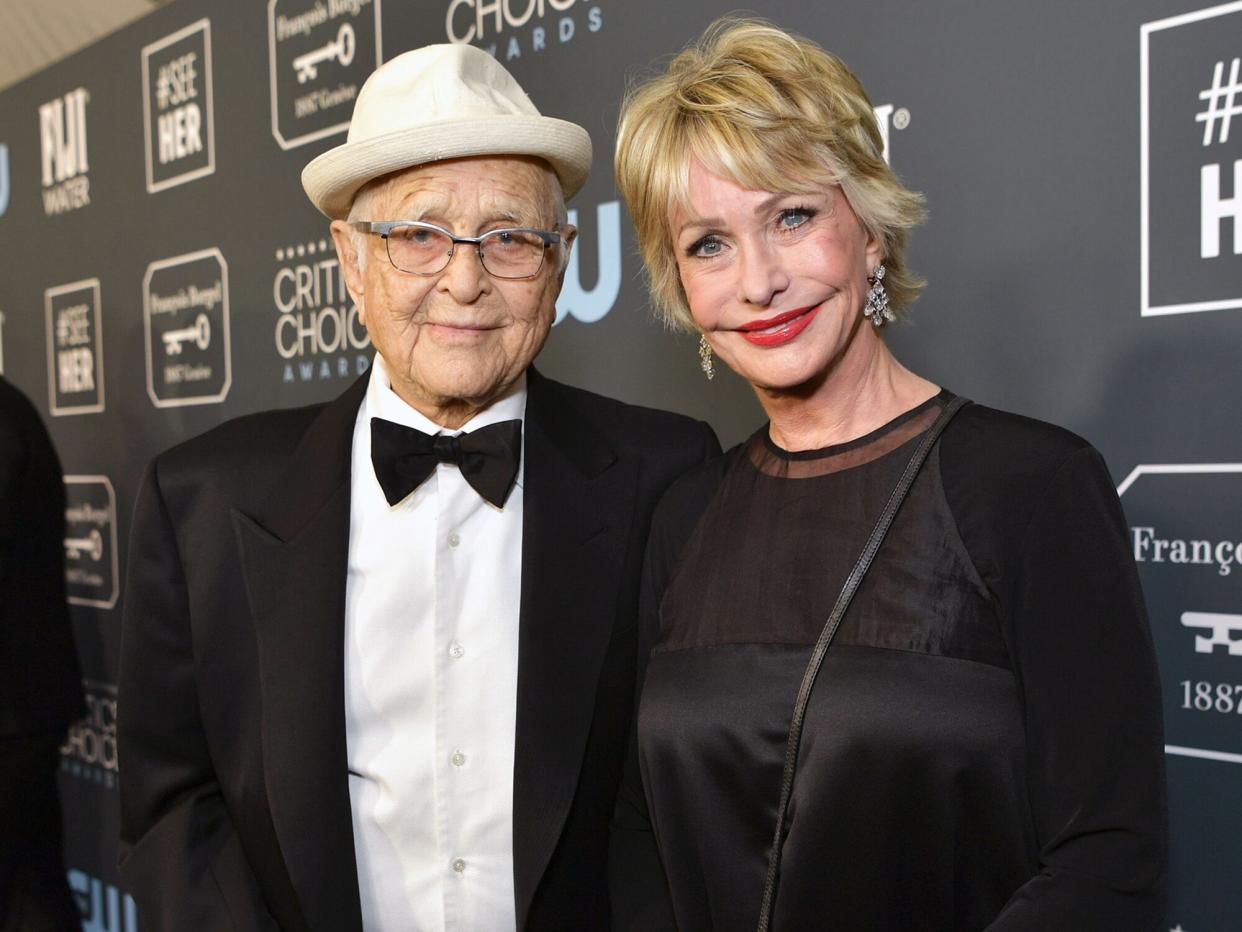 Norman Lear and Lyn Lear attend the 25th Annual Critics' Choice Awards at Barker Hangar on January 12, 2020 in Santa Monica, California