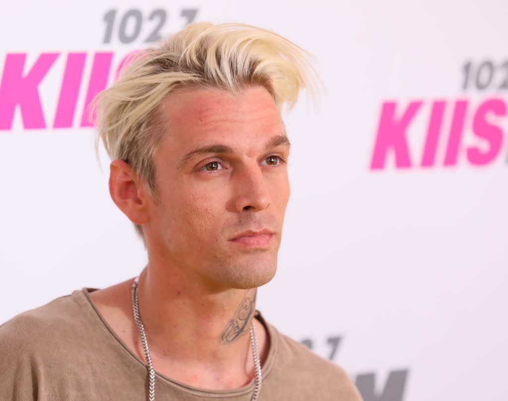 Aaron Carter appears on this season of Marriage Boot Camp: Reality Stars Family Edition. (Photo: JB Lacroix/WireImage)