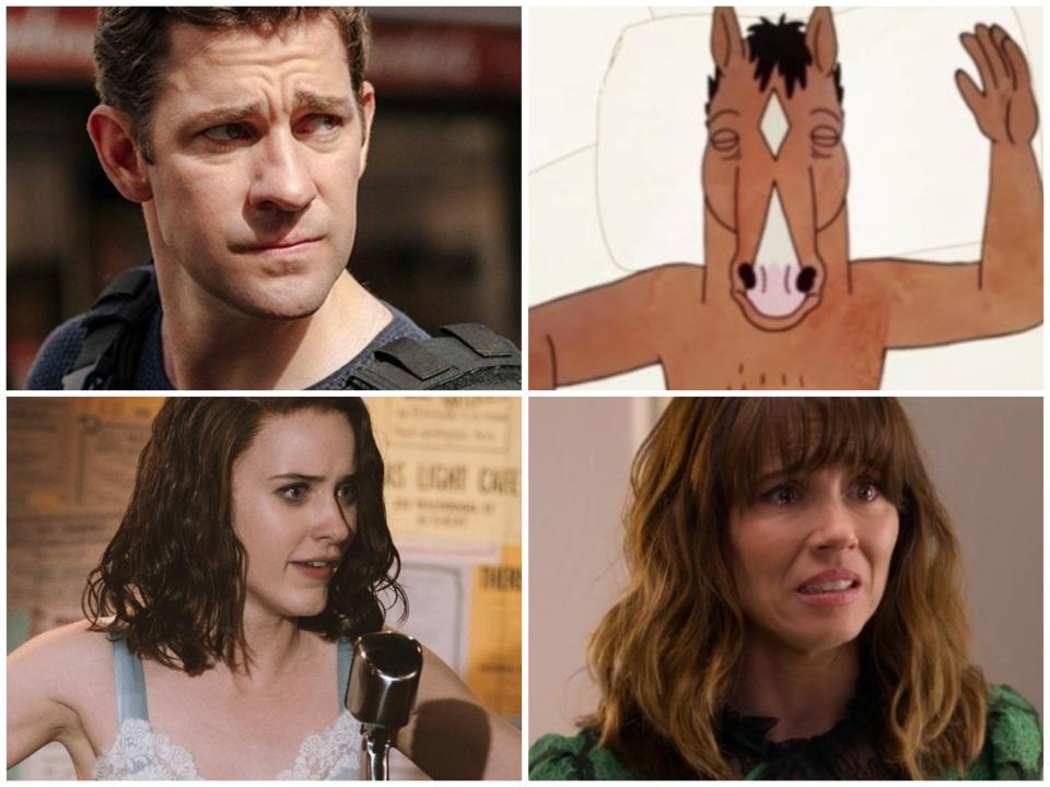 Shows to sneeze to: Jack Ryan, BoJack Horseman, Dead to Me and The Marvelous Mrs Maisel (Netflix/Amazon)