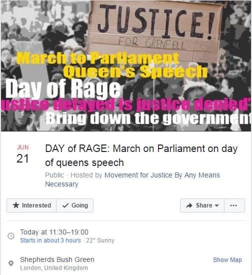 Day of Rage Facebook Page