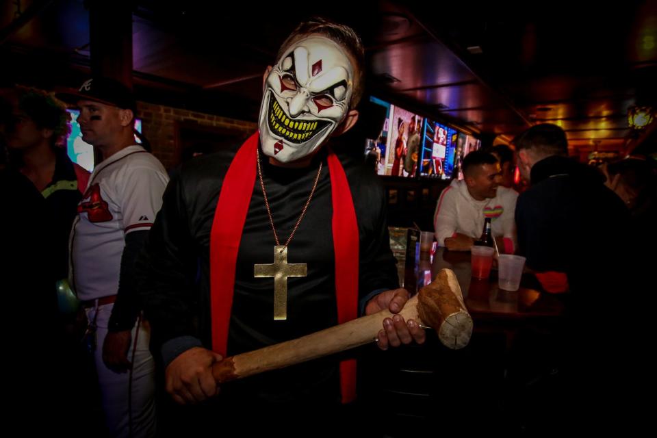 People have fun celebrating Halloween at Seville Quarter and O'Riley's Irish Pub in downtown Pensacola on Thursday, October 31, 2019.