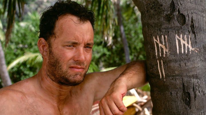 Tom Hanks in Cast Away.