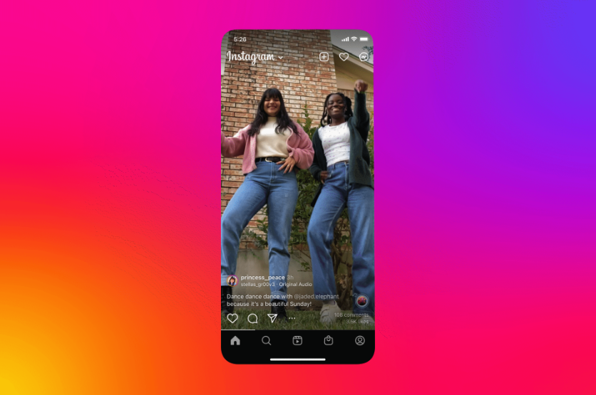 Instagram is testing a new full-screen TikTok-like feed