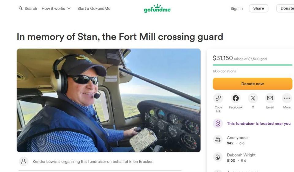 A GoFundMe page set up for the family of the late Stanley Brucker generated more than $31,000 in donations.