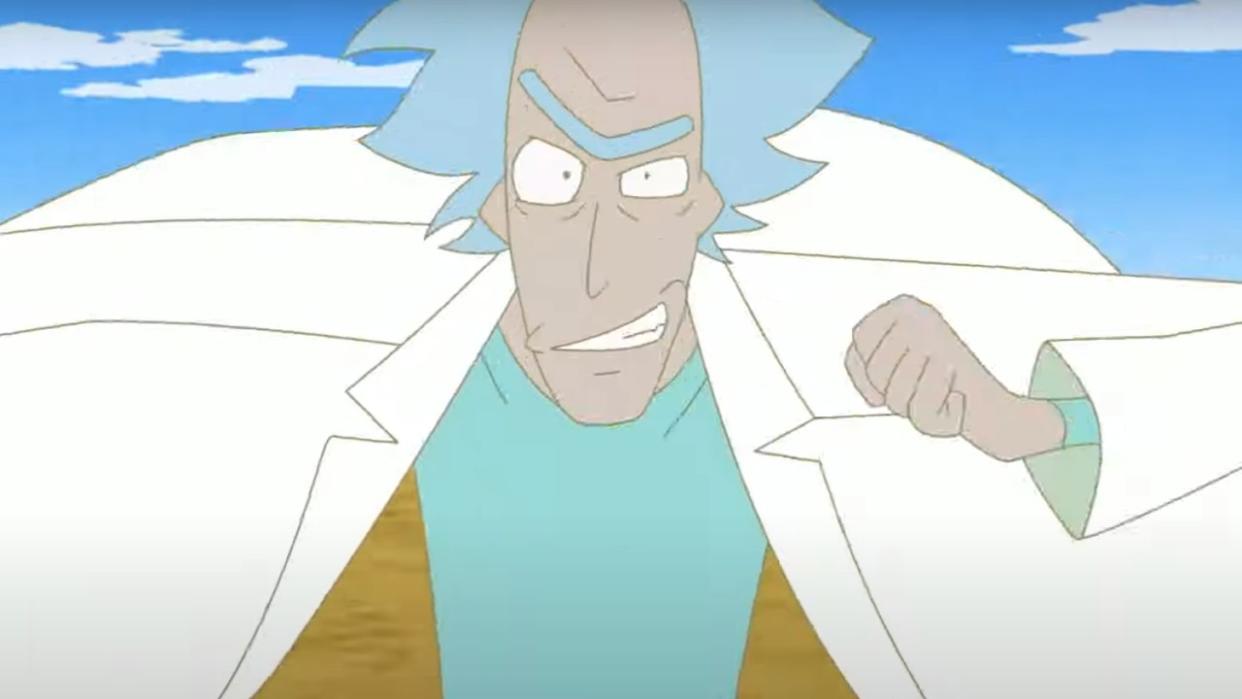  Rick Sanchez in Rick and Morty: The Anime. 