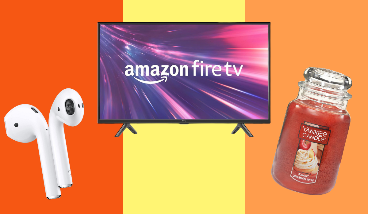 apple airpods, amazon fire tv, yankee candle