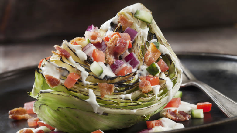 Wedge salad close-up