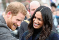 <p>Bei einem öffentlichen Auftritt im Edinburgh Castle im Februar wirkten Prinz Harry und Meghan Markle wie ein absolutes Traumpaar. (Bild-Copyright: Getty Images) </p>