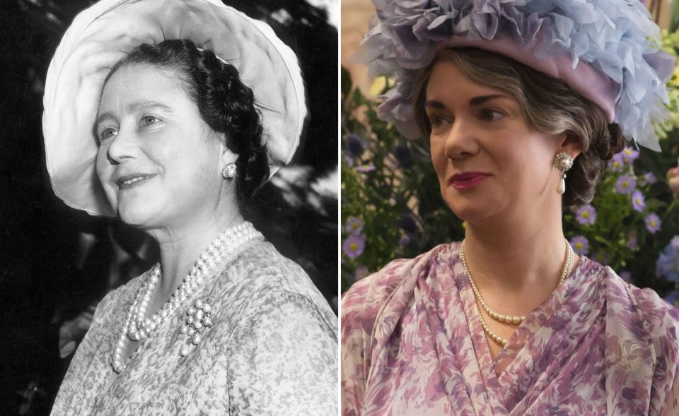 Queen Elizabeth The Queen Mother, Victoria Hamilton (seasons 1 & 2)