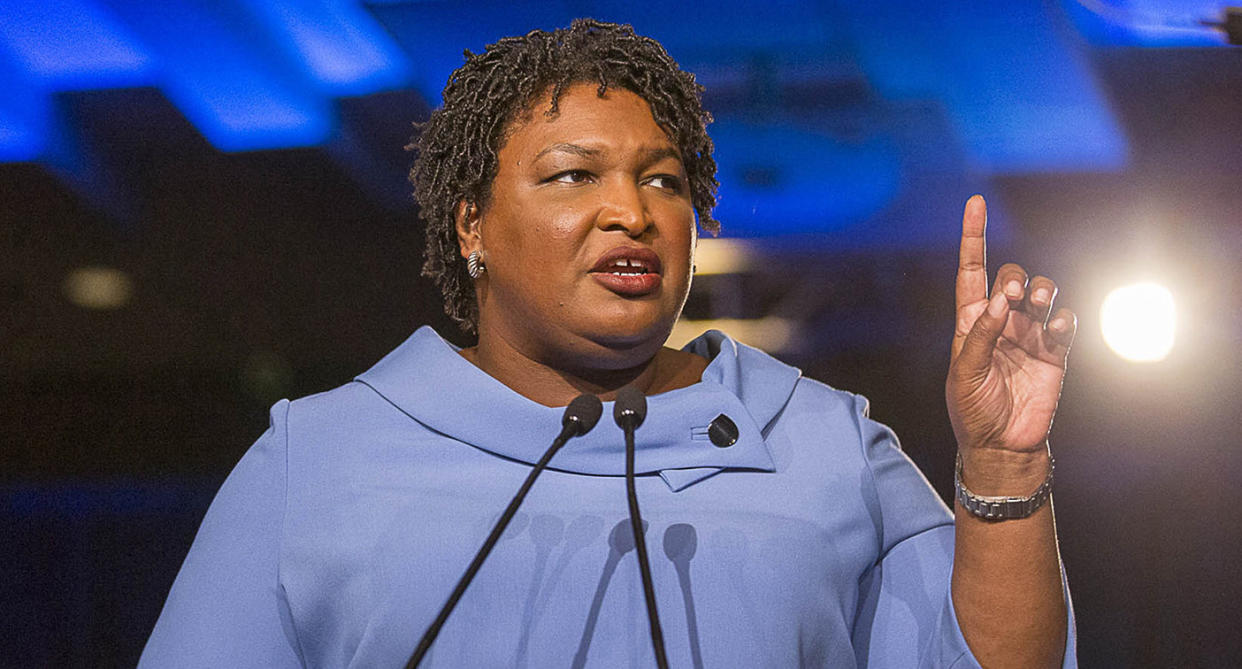 Stacey Abrams on Biden VP rumors: &ldquo;If I&rsquo;m going to enter a primary, then I&rsquo;m going to enter a primary." (Photo: Yahoo News)