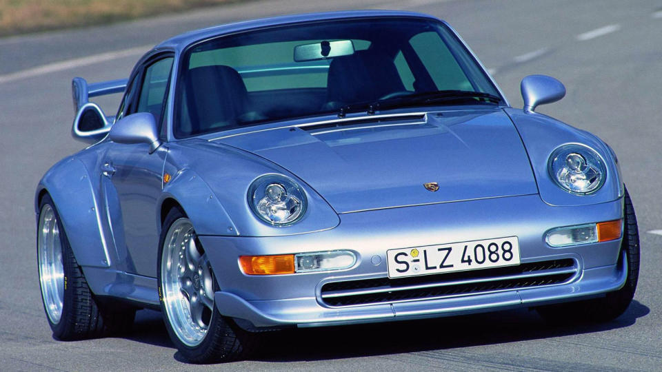 <p>Porsche 911s don't get much crazier than the 993 GT2. Take the twin-turbo flat-six from the 911 Turbo, and stick it in a wide-body rear-drive chassis and you get a wild masterpiece. Only 57 were built, and one <a rel="nofollow noopener" href="http://www.roadandtrack.com/car-culture/buying-maintenance/news/a30706/this-porsche-911-gt2-tho/" target="_blank" data-ylk="slk:just sold for $2.4 million;elm:context_link;itc:0;sec:content-canvas" class="link ">just sold for $2.4 million</a>.</p>