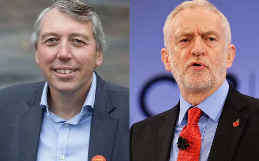 Unite member Mike Hedges has close ties with Labour leader Jeremy Corbyn - PA/Twitter - MikeHedges