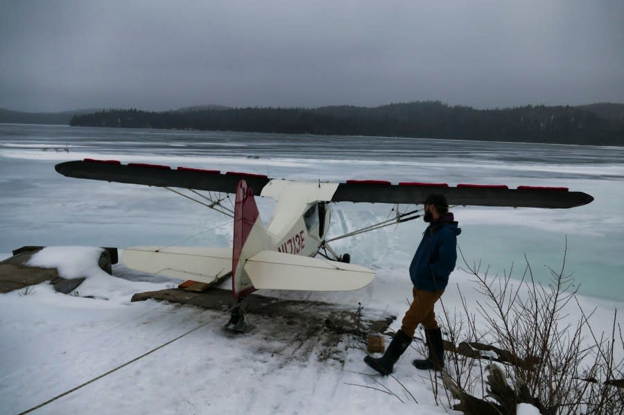 Survey plane on Isle Royale (courtesy Isle Royale Wolf-Moose Project)