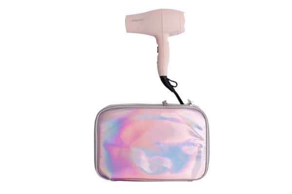 &ldquo;Hotel hair dryers are the worst, so I bring my own. I bought the Pink Ice Mini Healthy Heat Pro-Power Dryer from EvaNYC. It barely takes up any space in my bag and it really is powerful. It also comes in this cute pink pouch that I use to carry all of my other products.&rdquo; ― Paige &lt;br&gt;&lt;br&gt;<a href="https://www.ulta.com/mini-healthy-heat-pro-power-dryer-bag?productId=pimprod2005928&amp;sku=2544264&amp;cmpid=PS_Non!google!Product_Listing_Ads&amp;cagpspn=pla&amp;CATCI=aud-294373712102:pla-557235769324&amp;CAAGID=46265386492&amp;CAWELAID=330000200001756781&amp;CATARGETID=330000200001542549&amp;CADevice=c&amp;gclid=Cj0KCQiAq97uBRCwARIsADTziyYDl_PNKiOCXtm32F_S66RjlGzShdnhfEEDUTBg7g5iUsxZFJdubWkaAt6bEALw_wcB"><strong>Get the</strong> <strong>EvaNYC Pro-Power Portable Hair Dryer, $47.99</strong></a>